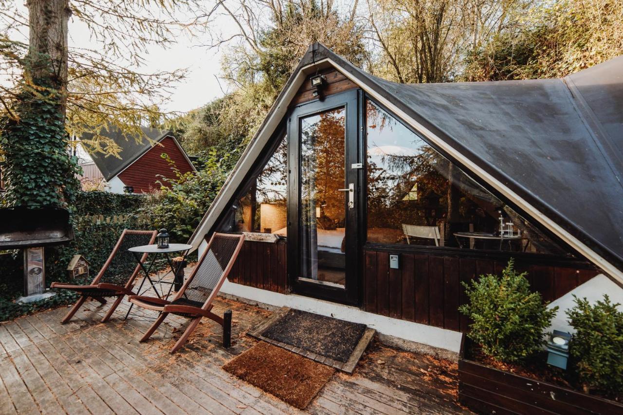 Chalet Scandinave Avec Sauna Ir - In The Woods Gesves Exteriér fotografie